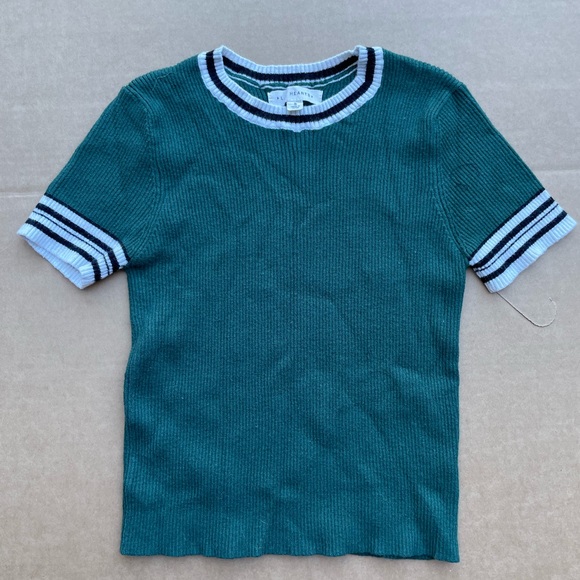 Green LA Hearts Crop Top - Picture 1 of 2